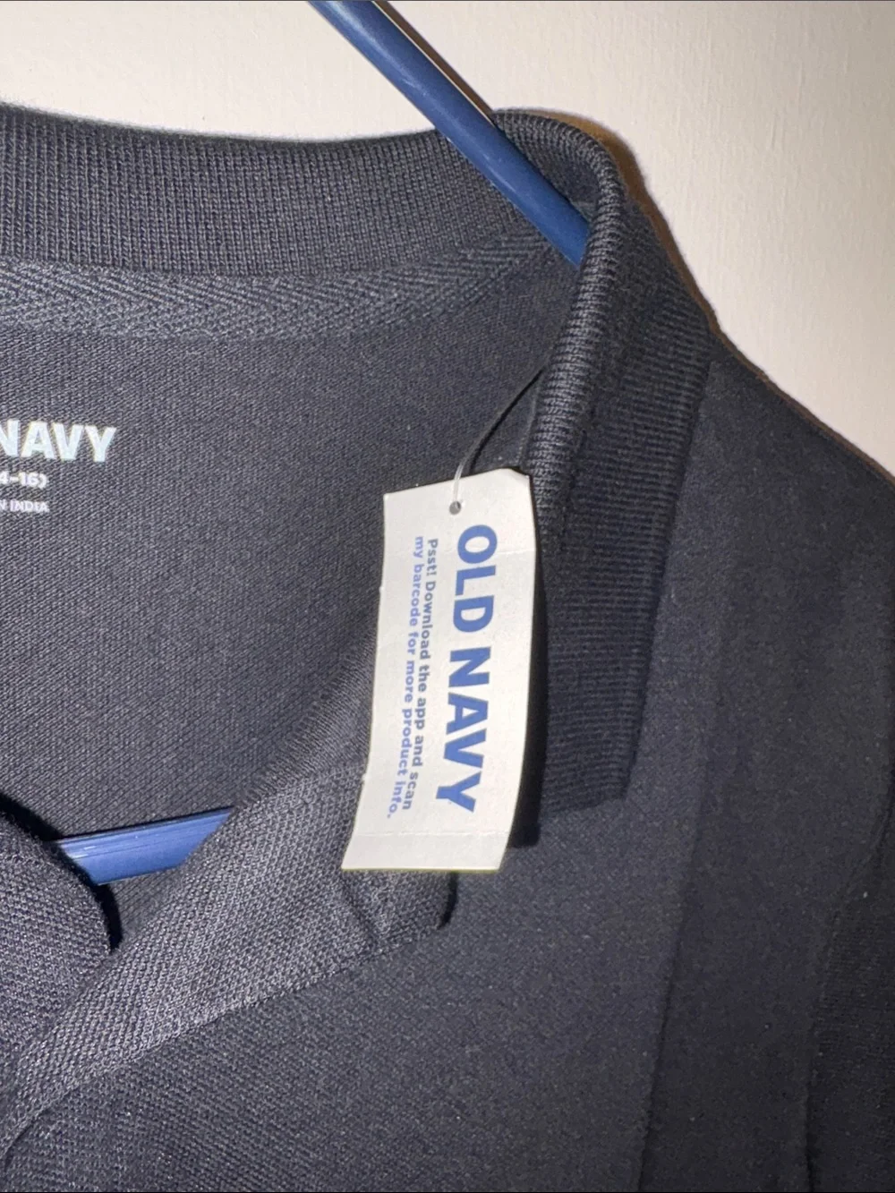 Old Navy Black Short-Sleeve Polo Shirt